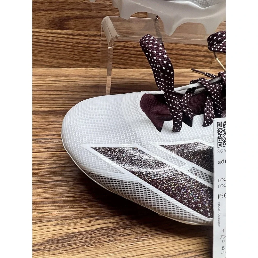Size 8 - adidas Adizero Electric IE6289 Football Cleats White Maroon
